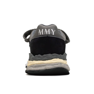 "GEORGE " OG Sole mix material Low-Top sneaker｜NAVY