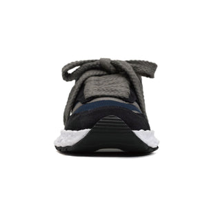 "GEORGE " OG Sole mix material Low-Top sneaker｜NAVY