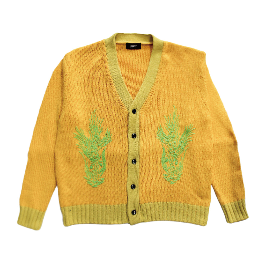HAND EMBROIDERY CARDIGAN｜YELLOW